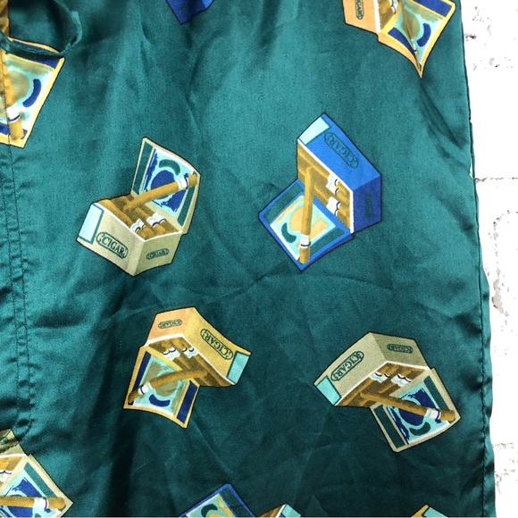 Vintage 90’s Honor’s Satin Cigar Box Sleep Pants - Picture 3 of 9